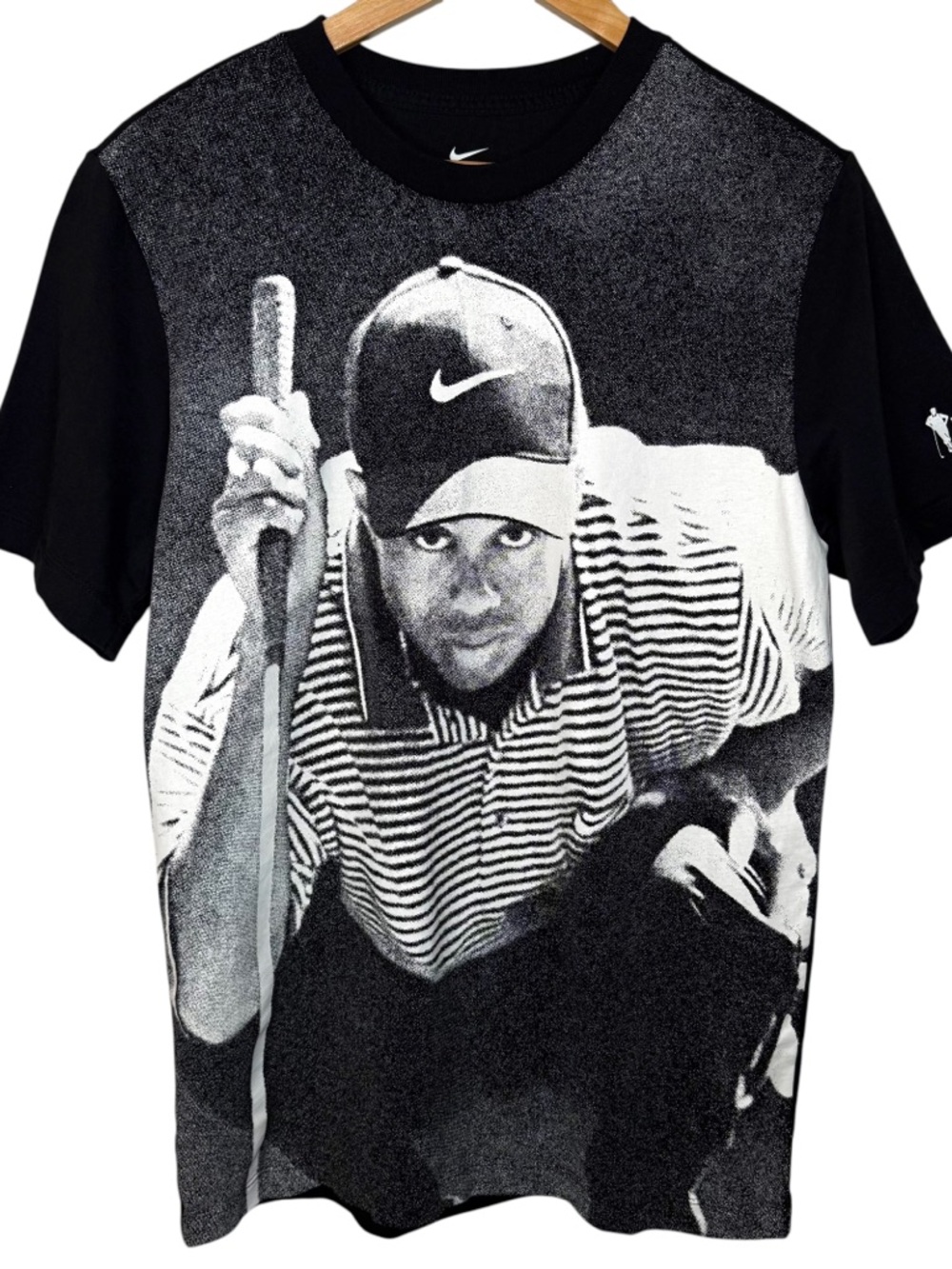 Nike Golf Tiger Woods Poster Tee Payne’s Valley Black Size M